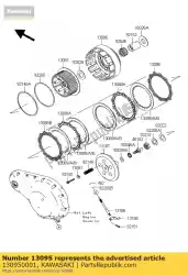 Here you can order the housing-comp-clutch from Kawasaki, with part number 130950001: