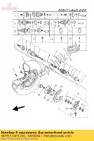 5KM2510H1000, Yamaha, boot set (dubbele offset joint) yamaha yfm yxr 450 660 2003 2004 2005 2006 2007, Nieuw