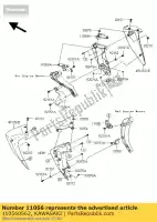 110560562, Kawasaki, bracket,shroud,lwr,lh kawasaki z  m r l zr750 z750 abs z750r 750 , New