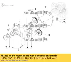 Here you can order the rear wheel axle with u. P. From Piaggio Group, with part number B0168925: