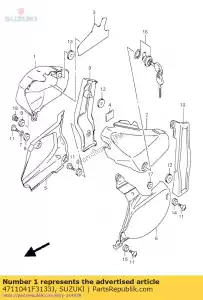 Suzuki 4711041F3133J ok?adka, bok, r (bl - Dół