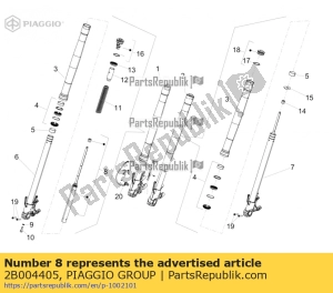 aprilia 2B004405 gr. piston - Bottom side