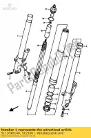 5111040C40, Suzuki, tube, intérieur, rh. suzuki gsx r 1100 1990 1991 1992, Nouveau