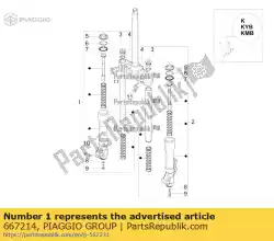 Qui puoi ordinare r. H. Assy manica da Piaggio Group , con numero parte 667214: