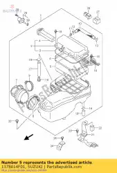 Ici, vous pouvez commander le filtre, air cln. Auprès de Suzuki , avec le numéro de pièce 1378014F01:
