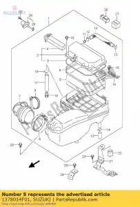 Suzuki 1378014F01 filtre, air cln. - La partie au fond