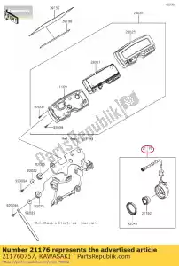 Kawasaki 211760757 sensor,speed - Bottom side