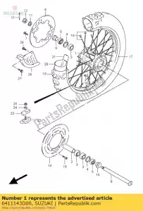 suzuki 6411143D00 piasta ty? - Dół