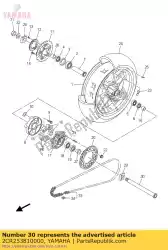 Aquí puede pedir eje, rueda de Yamaha , con el número de pieza 2CR253810000: