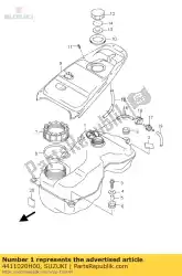 Aqui você pode pedir o conjunto do tanque, combustível em Suzuki , com o número da peça 4411020H00: