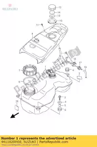 Suzuki 4411020H00 conjunto do tanque, combustível - Lado inferior