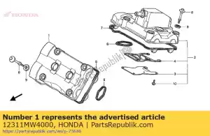 Honda 12311MW4000 cover,front head - Bottom side