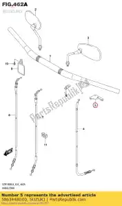 suzuki 5863448G00 stop, koppeling - Onderkant