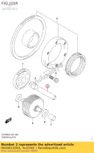 suzuki 0920612002 pin (7x12x50.5) - Lado inferior