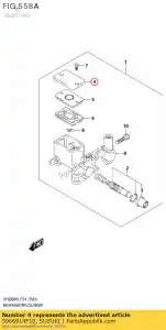 Suzuki 5966914F10 boné - Lado inferior