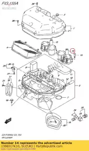 suzuki 1388017K10 embudo de salida l - Lado inferior