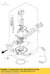 filter, brandstof van Suzuki, met onderdeel nummer 1541016G00, bestel je hier online: