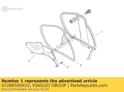 Aqui você pode pedir o luva comp. Door. Verde em Piaggio Group , com o número da peça 67288500XV2: