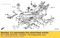 83713MCAS40ZB, Honda, cover, l. weld bead *nha8 honda gl goldwing bagger f6 b  a gl1800b gl1800 1800 , New