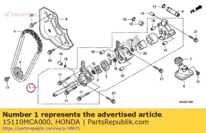 Honda 15110MCA000 pump assy., oil - Bottom side