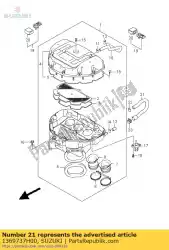 Qui puoi ordinare tubo flessibile, valvola isc da Suzuki , con numero parte 1369737H00: