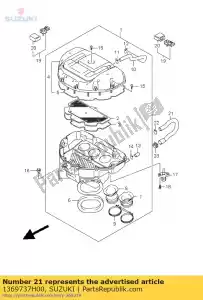 suzuki 1369737H00 slang, isc klep - Onderkant