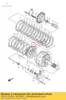 2141131J00, Suzuki, perno, muelle de embrague suzuki dl 1000 2014 2015 2016, Nuevo