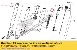 Ici, vous pouvez commander le tige comp, piston auprès de Honda , avec le numéro de pièce 51430MJCA01: