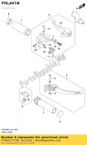 suzuki 5746517C00 screw - Bottom side