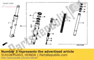 honda 51410KFG003 tube comp, fourche fr - La partie au fond