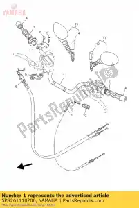 yamaha 5PS261110200 guidon - La partie au fond