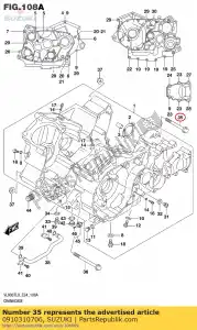 suzuki 0910310706 bullone, 10x135 - Il fondo