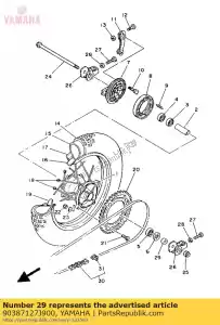 yamaha 90387127J900 collar(39k) - Bottom side