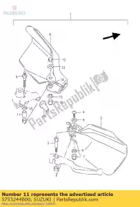 suzuki 5753244B00 spacer,lever se - Bottom side