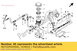 Aqui você pode pedir o tampa, tanque de reserva do cilindro mestre em Honda , com o número da peça 46550MAH000: