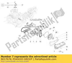 Aqui você pode pedir o braçadeira de retenção em Piaggio Group , com o número da peça B017678: