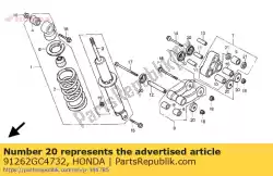 Aqui você pode pedir o selo, braço de almofada em Honda , com o número da peça 91262GC4732: