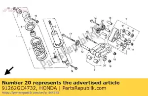 Honda 91262GC4732 selo, braço de almofada - Lado inferior
