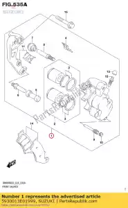 suzuki 5930013E01999 compasso de calibre, fr - Lado inferior