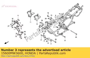 honda 15600MW3600 cooler comp., olie - Onderkant