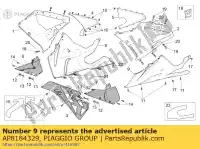 AP8184329, Piaggio Group, Lh side panel, lower v.rosso aprilia rsv 1000 2004 2005 2006 2007 2008, Nieuw