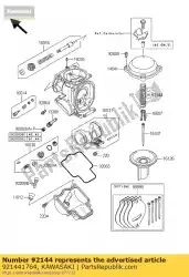 veer, vacuümventiel zx600-e2 van Kawasaki, met onderdeel nummer 921441764, bestel je hier online: