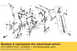 Qui puoi ordinare nessuna descrizione disponibile al momento da Honda , con numero parte 45129MCC003: