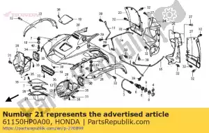 Honda 61150HP0A00 boîte comp, gant - La partie au fond