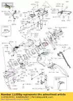 110563933, Kawasaki, suporte, chave de ignição. zr1000fef kawasaki  z 1000 2015 2016 2017 2018 2019 2020 2021, Novo