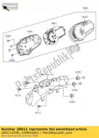 280110580, Kawasaki, mètre, tacho et lcd kawasaki zx6r ninja r zx 6r 600 , Nouveau