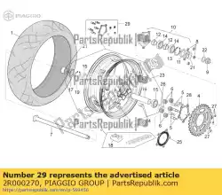 Aquí puede pedir kit acoplamientos flexibles + brida de Piaggio Group , con el número de pieza 2R000270: