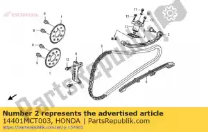 Honda 14401MCT003 cadena, leva (138l) (borg w - Lado inferior