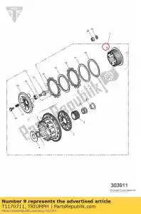 triumph T1170711 tambouriner - La partie au fond