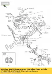 Qui puoi ordinare bullone, presa, 4x15 da Kawasaki , con numero parte 921541647: